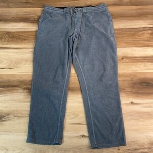 VISSLA Lounge Pants Mens XL Athletic Upcycled Polyester Blue Gray Drawstring